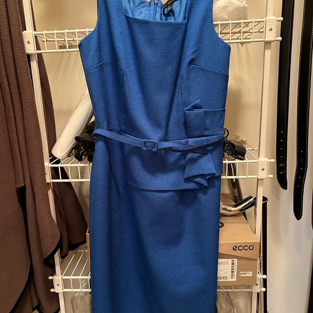 David Meister Royal Blue Midi Dress